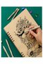 Ring Sketchbook A5 Spiral 50 Sheets 1 Piece 120 Gr 148X210 mm Pencil Sketch Side Opening - 4