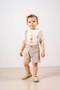 Baby Kids Cream Cotton 2-Piece Set First I Trend Fashion Bottom Top Set - 2