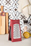 Stainless Red Steel Double Sided Grater with Chamber - 2