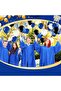 60 Piece Confetti and Metallic Balloon Set in Black, Blue, White Colors - 6