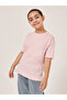 Solid Oversized T-Shirt with Badge Detail
