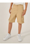 Solid Shorts with Cargo Pockets