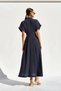 Lefon Women Front Button Shirt Collar Dress - 3