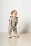 Baby Kids Green Cotton Hooded Comfortable Jumpsuit Trend Fashion Bottom Top Set - 3