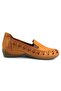 3550 Genuine Leather Casual Women's Shoes-Tan - 3