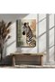 Decorative Zebra Retro Canvas Wall Painting - 2