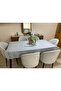 Pvc Oilcloth Lace Look Liquid Proof Kitchen Table Cloth A.Gray Flower Motif Color: A.Gray (Grey) - 4