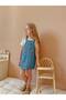 Girl's Cherry Patterned 100% Cotton Denim Gilet - 2