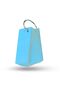 Pastel Blue Perforated Metal Ring Labels 6.8X3.2 cm 40 Pcs