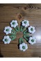 Green Daisy Knitted Buckle - 2