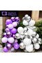 Confetti Balloons Pack of 30 Chrome Silver Transparent Balloon Luxury Balloon - 4