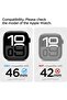 Liquid Air Pro for Apple Watch Series 10 (46mm) Case with Band Strap - Matte Black - 2