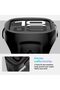 Liquid Air Pro for Apple Watch Series 10 (46mm) Case with Band Strap - Matte Black - 7