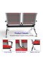 JX 2-Seater Outdoor Bench with Cushions- Red - 6