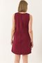 Women's Burgundy Strappy Hidden Zipper Summer Woven Bell Dress 60283185 - 7