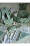 Round babynest set of 17 pieces (muslin and waffle pique fabrics)