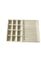 Domestic Production Berlin Model Suede Fabric Cream Color Sausage-compartment Drawer Jewelry Display Stand - 3