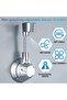 Adjustable Shower Head Holder,360° Flexible Vacuum Suction Cup Wall Mount,No-Drill Adhesive Handheld Shower Bracket - 3