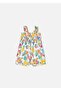 Flower Patterned Baby Girl Jumpsuit Multicolor 1839 - 2