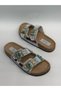 White Multi Double Buckle Orthopedic Women's Slippers - 4