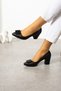 Square Buckle Heeled Shoes
