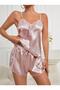 Visatin satin shorts set powder frv1087 - 2