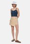 Rhodes Navy Blue Strappy Embroidered Cotton Standard Fit Women's Crop Top - 4