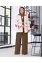 Belted Piping Detailed Blazer Jacket, Vest, Belt and Trousers, Four-Piece Suit 1722