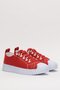 Unisex Easy to Wear Rubber Laced Sports Linen Sneaker Shoes Red - 3