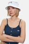 Rhodes Navy Blue Strappy Embroidered Cotton Standard Fit Women's Crop Top - 2