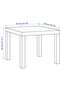 LACK Side table, black-brown, 55 x 55 cm - 5