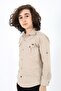 Boy's Beige Regular Fit Gabardine Shirt - 2