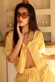 Yellow Gingham Shorts Blouse Set Mg2373 - 5