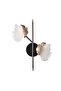 Taran Black Gold 2 Piece 10 Watt Flower Patterned Modern Led Sconce - 5