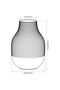 GRADVIS Vase, pink, 21 cm - 6