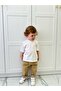 Summer White T-Shirt Cotton Pantalon Bottom Top Set - 7