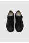 Black Leather Women's Outdoor Shoes - 5
