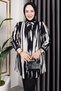 Women's Hijab Clothing & Sportswear Suitable Front Button Detail Stylish Patterns Woven Viscose Shirt-Tunic