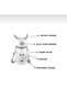 600ml Kids Water Bottle with Deer Children's Water Bottle Water Flask Bpa Free School Water Bottle with Carry Strap Sippy - 6