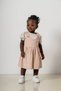Baby Kids Beige Cotton Comfortable Dress Trend Fashion Girls' Dress Trend Bottom Top Set
