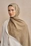 Dark Beige Ethnic Pattern Double Sided Shawl