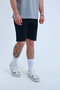 Men's Black Parachute Fabric (Woven) Shorts with Side Pocket Detail and Elastic Waist Bermuda - 6