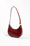 Women's Patent Leather Baguette Leather Hand and Shoulder Bag with Snap Fasteners - 3