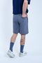 Men's Smoked Parachute Fabric (Woven) Shorts with Zippered Back Pockets and Elastic Waist Bermuda - 3