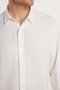 Oversize Seasonal Linen Textured Loose Fit Long Sleeve Comfortable Men's White Shirt - 6