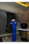 Strappy Stone Slit Long Evening Dress Cobalt Blue 583170 - 3