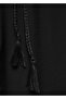 Long Jumpsuit with Fringed Belt - 6