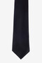 Men's Black Patterned Thin Tie - 2