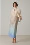 Rochie cu model bej cu talie - 3