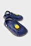 Sea Beach Pool Sandals - Non-Slip Sole with Accessories - Children's Slippers Dark Blue - 3